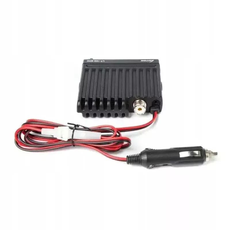 Luiton LT-198 rádio CB, AM/FM, ASQ, ficha de isqueiro, preto