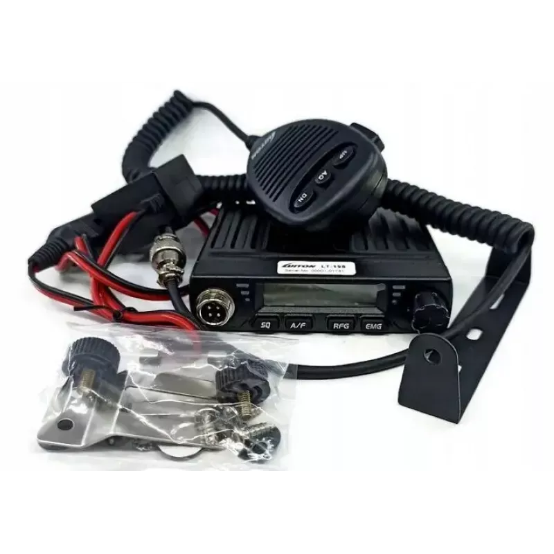 Luiton LT-198 rádio CB, AM/FM, ASQ, ficha de isqueiro, preto