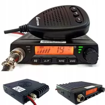 Rádio CB para automóvel Luiton LT-198, 40 canais AM/FM, 4 W, 12–24 V, preto, ficha para isqueiro