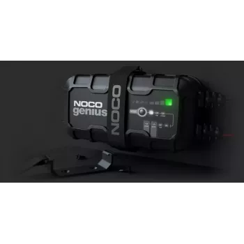 Carregador de bateria NOCO GENIUS10 EU 10 A para baterias de 6V e 12V — manutenção e dessulfatação, 150 W, Li‑Ion/AGM/Gel, resistente à água IPX