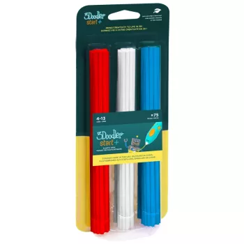 Material de impressão 3D 3Doodler Start 3DS-ECO-MIX1-75 plástico compostável azul, vermelho, branco 1 g