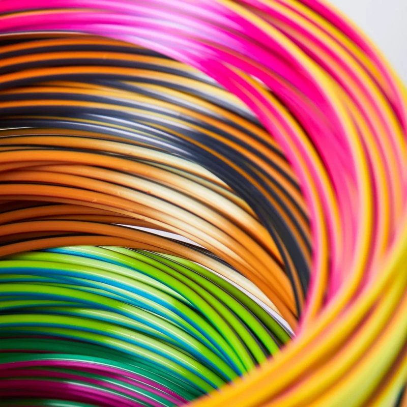 Material de impressão 3D 3Doodler FLOW-TRIFILLS ácido polilático (PLA) preto, azul, cobre, dourado, verde, roxo, vermelho 260 g