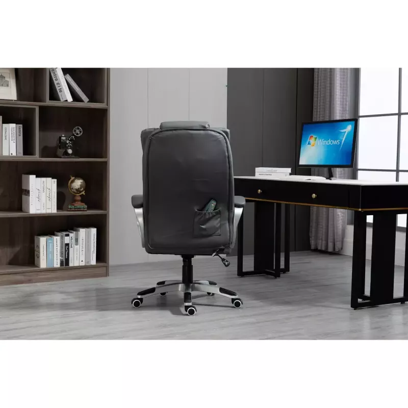 Activejet YK7304 cadeira de escritório aquecida com massagem, cinzenta