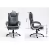 Activejet YK7304 cadeira de escritório aquecida com massagem, cinzenta