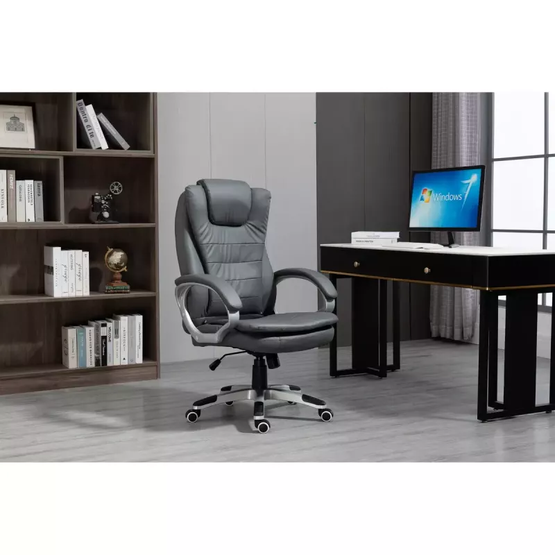 Activejet YK7304 cadeira de escritório aquecida com massagem, cinzenta