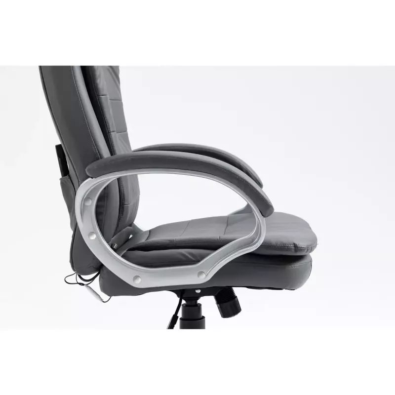 Activejet YK7304 cadeira de escritório aquecida com massagem, cinzenta