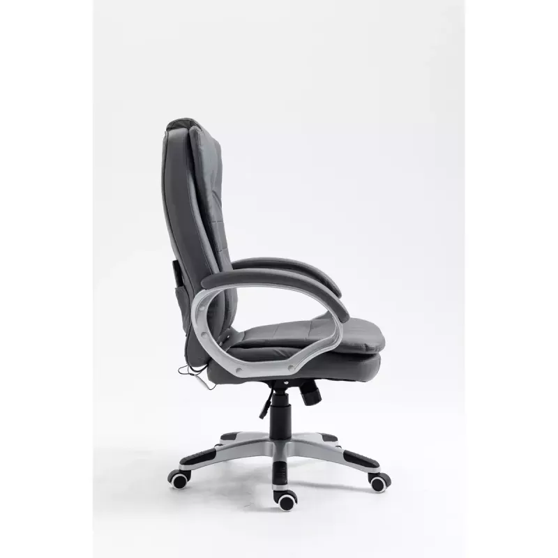 Activejet YK7304 cadeira de escritório aquecida com massagem, cinzenta