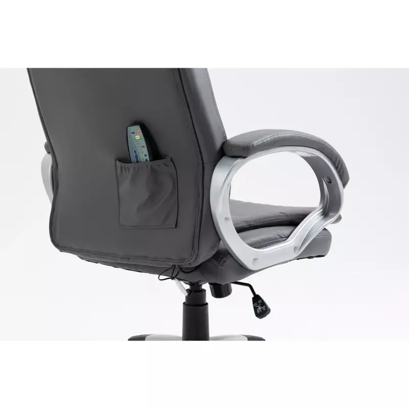 Activejet YK7304 cadeira de escritório aquecida com massagem, cinzenta