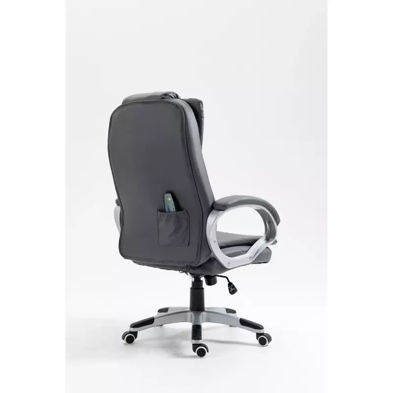 Activejet YK7304 cadeira de escritório aquecida com massagem, cinzenta