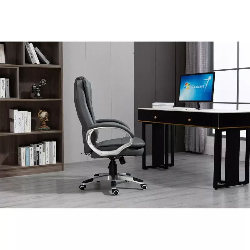 Activejet YK7304 cadeira de escritório aquecida com massagem, cinzenta