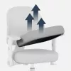 Cadeira giratória mark adler Junior 5.0 — encosto ergonómico em rede, assento em espuma, altura ajustável 42–54 cm, cinzenta