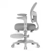 Cadeira giratória mark adler Junior 5.0 — encosto ergonómico em rede, assento em espuma, altura ajustável 42–54 cm, cinzenta