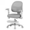 Cadeira giratória mark adler Junior 5.0 — encosto ergonómico em rede, assento em espuma, altura ajustável 42–54 cm, cinzenta