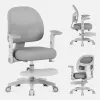 Cadeira giratória mark adler Junior 5.0 — encosto ergonómico em rede, assento em espuma, altura ajustável 42–54 cm, cinzenta