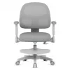 Cadeira giratória mark adler Junior 5.0 — encosto ergonómico em rede, assento em espuma, altura ajustável 42–54 cm, cinzenta