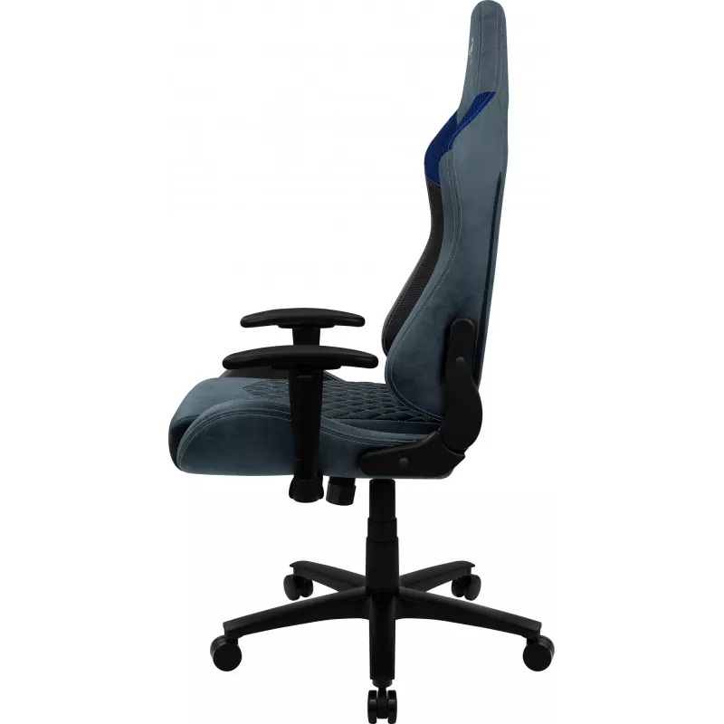 Cadeira gaming universal Aerocool DUKE AeroSuede preta, azul