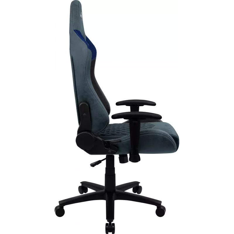 Cadeira gaming universal Aerocool DUKE AeroSuede preta, azul