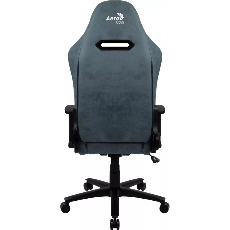 Cadeira gaming universal Aerocool DUKE AeroSuede preta, azul