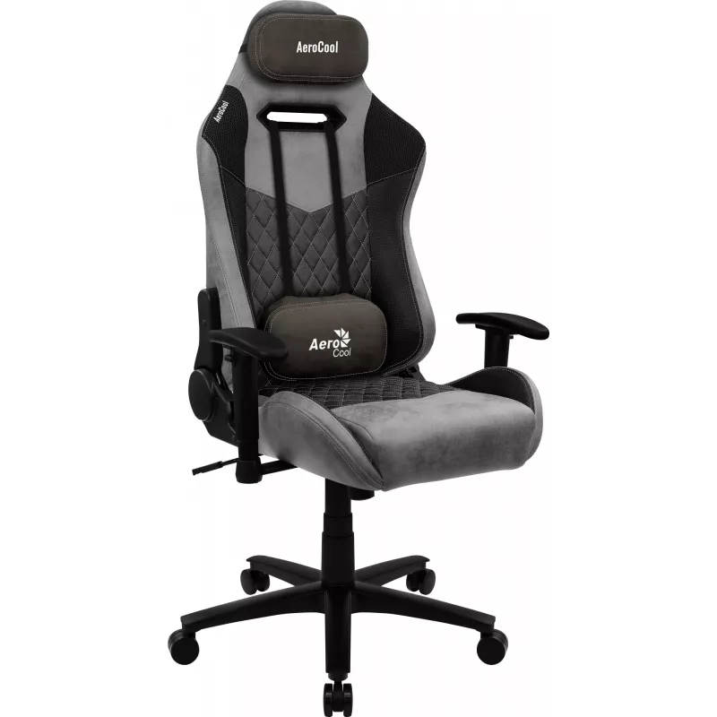 Aerocool DUKE AC-280 AeroSuede cadeira gaming, microfibra, preto/cinzento