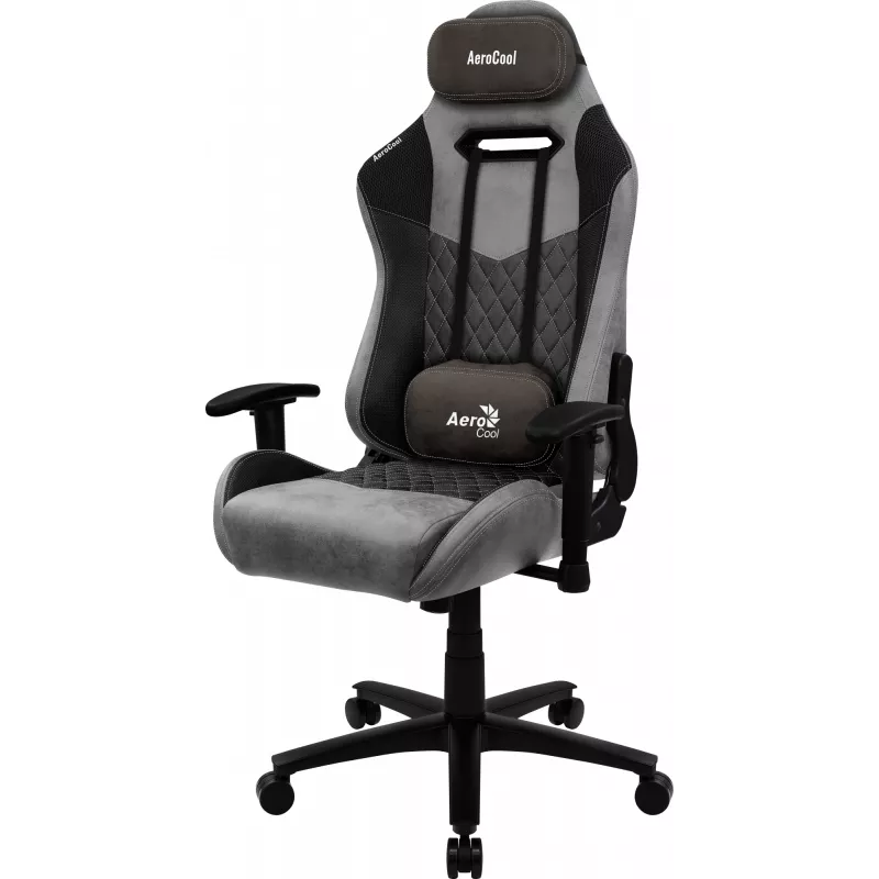 Aerocool DUKE AC-280 AeroSuede cadeira gaming, microfibra, preto/cinzento