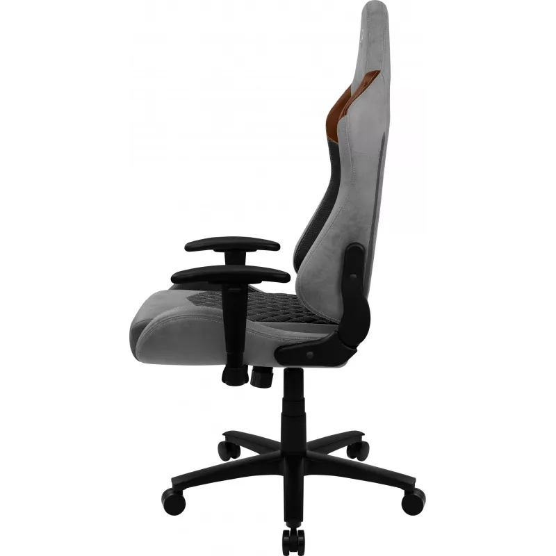 Cadeira gaming universal Aerocool DUKE AeroSuede preta, castanha, cinzenta