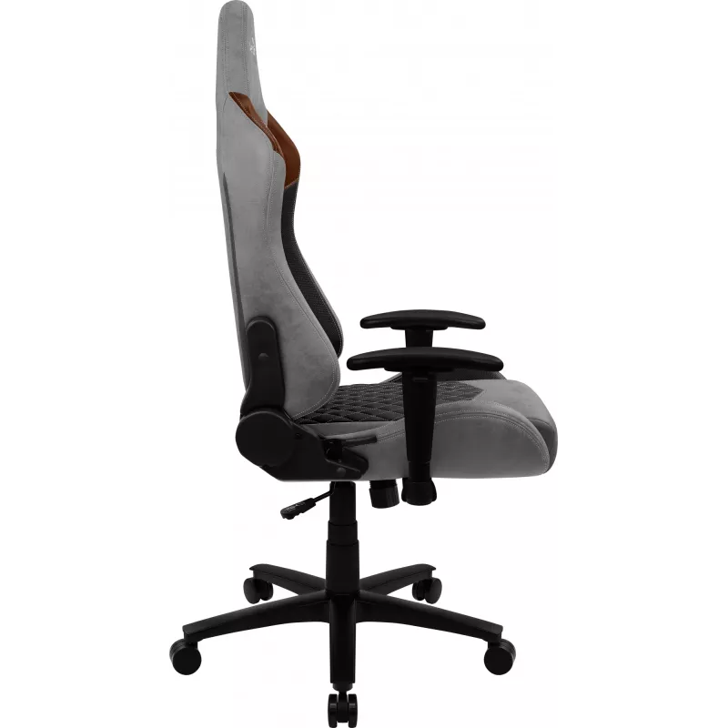 Cadeira gaming universal Aerocool DUKE AeroSuede preta, castanha, cinzenta