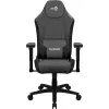 Aerocool CROWN AeroWeave CROWNASHBK cadeira gaming ergonómica, assento acolchoado, almofadas ajustáveis, Ash Black