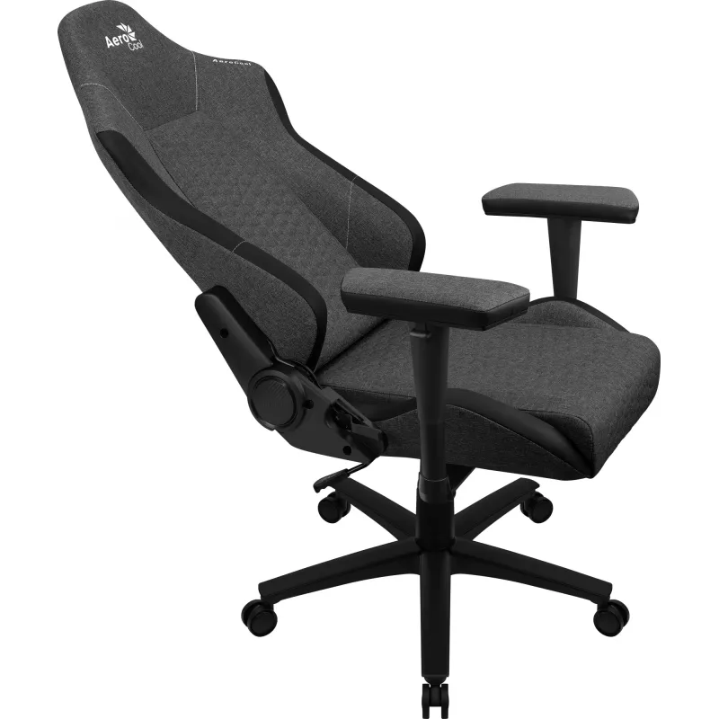 Aerocool CROWN AeroWeave CROWNASHBK cadeira gaming ergonómica, assento acolchoado, almofadas ajustáveis, Ash Black
