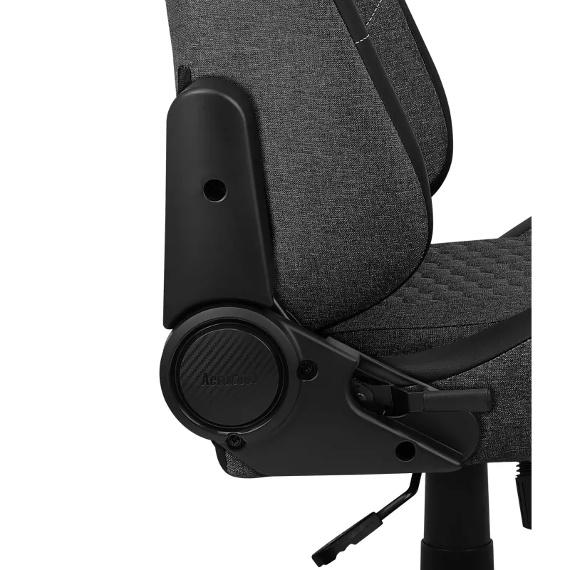 Aerocool CROWN AeroWeave CROWNASHBK cadeira gaming ergonómica, assento acolchoado, almofadas ajustáveis, Ash Black