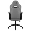 Cadeira gaming ergonómica premium Aerocool ROYALASHGR com apoio de pés, tecnologia Aeroweave, cinzenta