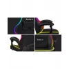 Huzaro Force 4.4 RGB cadeira gaming, tecido, carga máxima 130 kg, altura 125 cm, preto