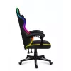 Huzaro Force 4.4 RGB cadeira gaming, tecido, carga máxima 130 kg, altura 125 cm, preto