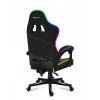 Huzaro Force 4.4 RGB cadeira gaming, tecido, carga máxima 130 kg, altura 125 cm, preto