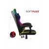Huzaro Force 4.4 RGB cadeira gaming, tecido, carga máxima 130 kg, altura 125 cm, preto