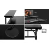 Secretária gaming Huzaro Hero 5.0 preta — estrutura reta em alumínio, tampo em fibra de carbono 1200×600 mm