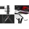 Huzaro Hero 6.3 secretária gaming, 154×48×74 cm, espessura do tampo 1,5 cm, branca