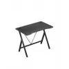 Secretária gaming Huzaro Hero 1.4 preta, tampo retangular em MDF 1000x500x750 mm