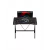 Secretária gaming Huzaro Hero 1.4 preta, tampo retangular em MDF 1000x500x750 mm