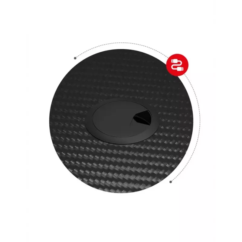 Secretária gaming Huzaro Hero 1.4 preta, tampo retangular em MDF 1000x500x750 mm