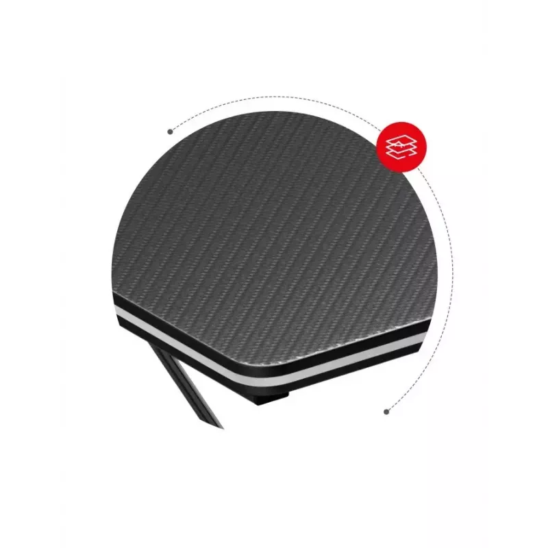 Secretária gaming Huzaro Hero 1.4 preta, tampo retangular em MDF 1000x500x750 mm