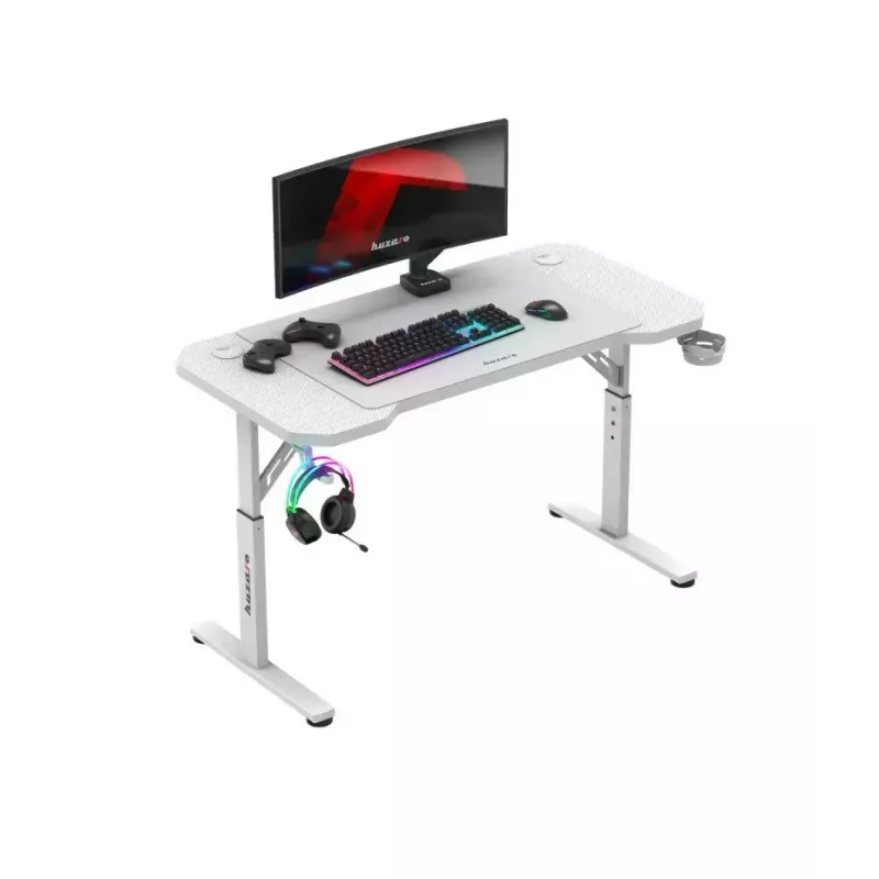 Huzaro Hero 2.6 White secretária para jogos, 120 x 60 cm