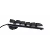 Teclado gaming Trust GXT 833 Thado USB neerlandês preto, prateado