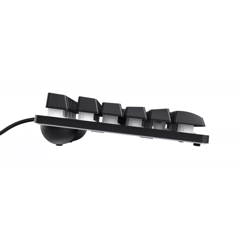 Teclado gaming Trust GXT 833 Thado USB neerlandês preto, prateado