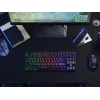 Teclado gaming Trust GXT 833 Thado USB neerlandês preto, prateado