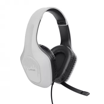 Headset Trust GXT 415W Zirox com fios arco de cabeça gaming branco