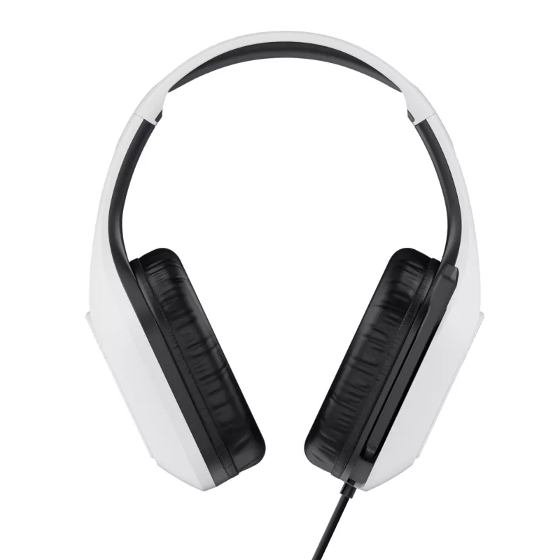 Headset Trust GXT 415W Zirox com fios arco de cabeça gaming branco