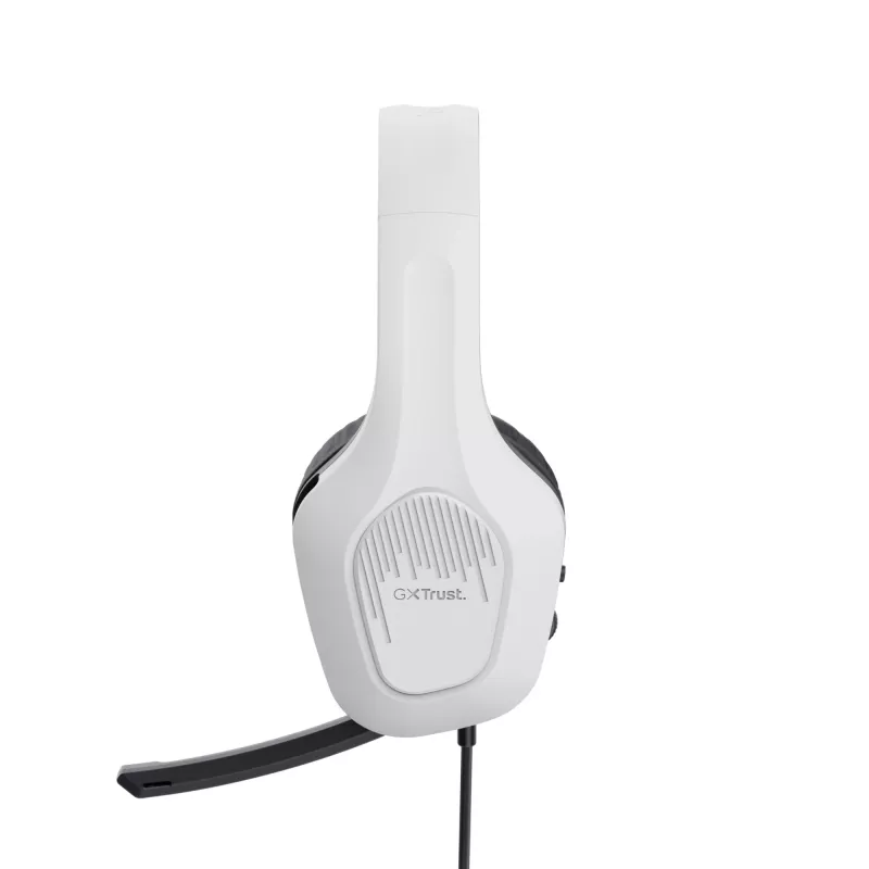 Headset Trust GXT 415W Zirox com fios arco de cabeça gaming branco
