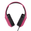 Headset Trust GXT 415P Zirox com fios arco de cabeça gaming rosa