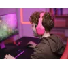 Headset Trust GXT 415P Zirox com fios arco de cabeça gaming rosa