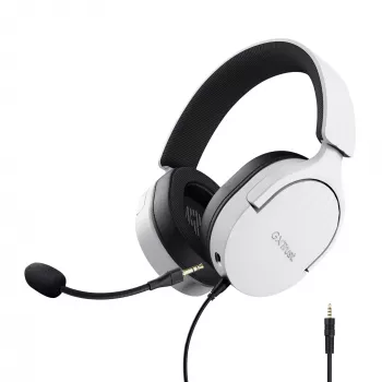 Headset Trust GXT 489W FAYZO com fios arco de cabeça gaming preto, branco
